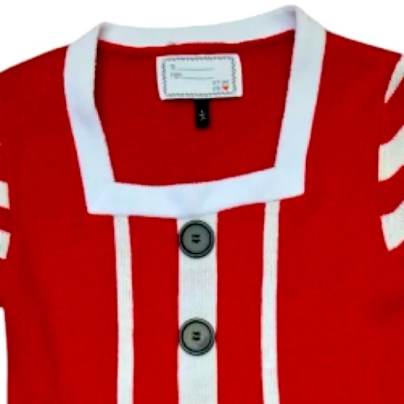 DEREK HEART Mrs. Santa Ugly Christmas Sweater Dress With Tulle Size Small - Picture 5 of 7